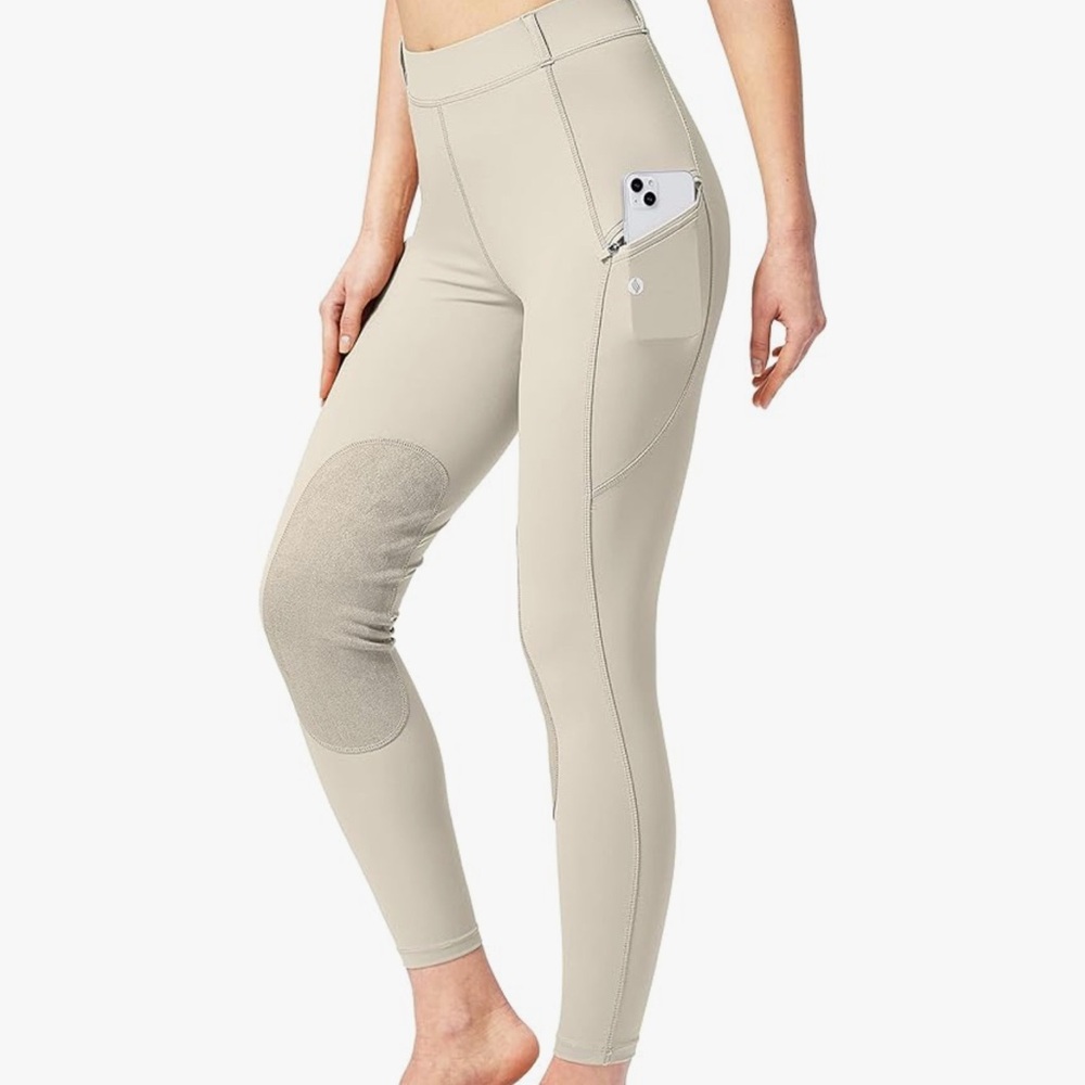 SANTINY Girls Horse Riding Pants with Zipper Pockets. XL but fit size 2-4 woman